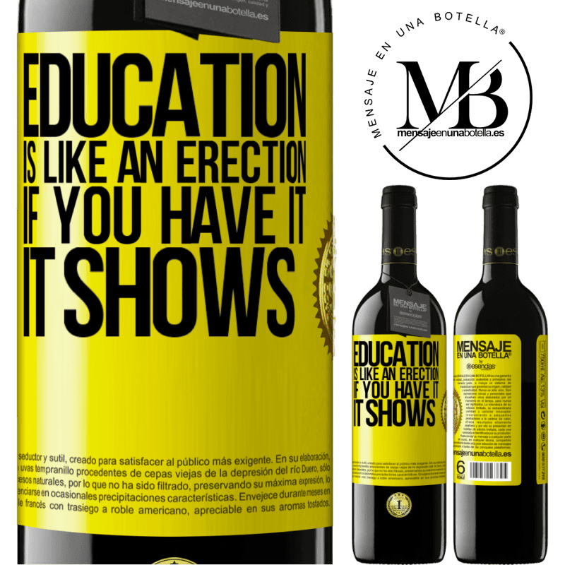 39,95 € Free Shipping | Red Wine RED Edition MBE Reserve Education is like an erection. If you have it, it shows Yellow Label. Customizable label Reserve 12 Months Harvest 2014 Tempranillo