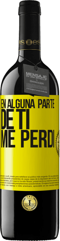 39,95 € | Vino Tinto Edición RED MBE Reserva En alguna parte de ti me perdí Etiqueta Amarilla. Etiqueta personalizable Reserva 12 Meses Cosecha 2016 Tempranillo