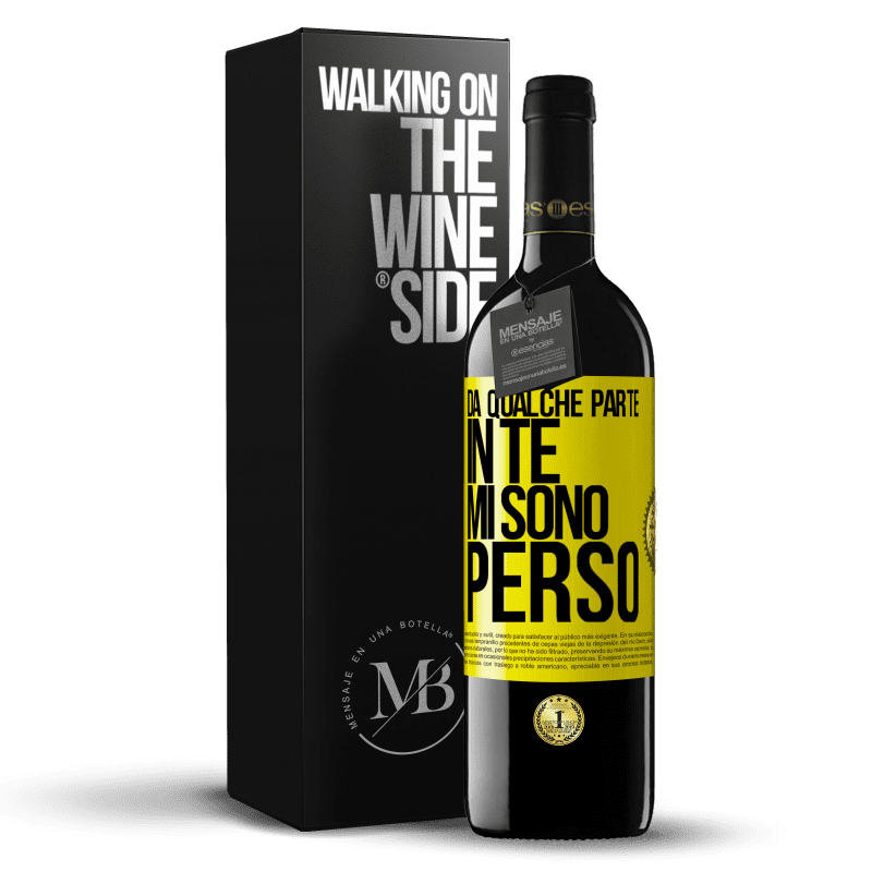 39,95 € Spedizione Gratuita | Vino rosso Edizione RED MBE Riserva Da qualche parte in te mi sono perso Etichetta Gialla. Etichetta personalizzabile Riserva 12 Mesi Raccogliere 2015 Tempranillo