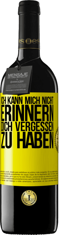 39,95 € | Rotwein RED Ausgabe MBE Reserve Ich kann mich nicht erinnern, dich vergessen zu haben Gelbes Etikett. Anpassbares Etikett Reserve 12 Monate Ernte 2015 Tempranillo