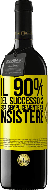 «Il 90% del successo si basa semplicemente sul insistere» Edizione RED MBE Riserva