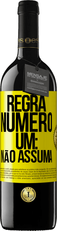 «Regra número um: não assuma» Edição RED MBE Reserva