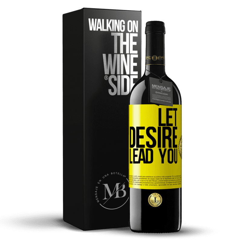 39,95 € Free Shipping | Red Wine RED Edition MBE Reserve Let desire lead you Yellow Label. Customizable label Reserve 12 Months Harvest 2014 Tempranillo