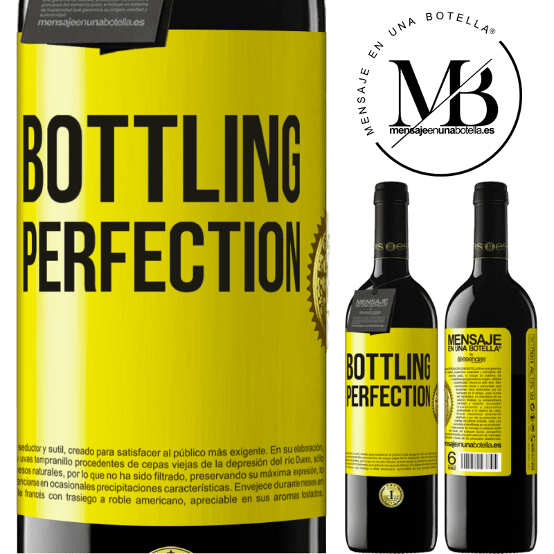 39,95 € Envío gratis | Vino Tinto Edición RED MBE Reserva Bottling perfection Etiqueta Amarilla. Etiqueta personalizable Reserva 12 Meses Cosecha 2015 Tempranillo