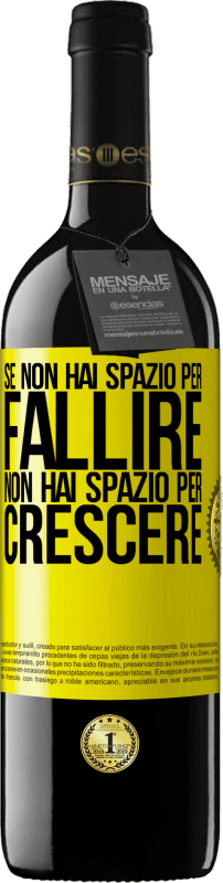 «Se non hai spazio per fallire, non hai spazio per crescere» Edizione RED MBE Riserva