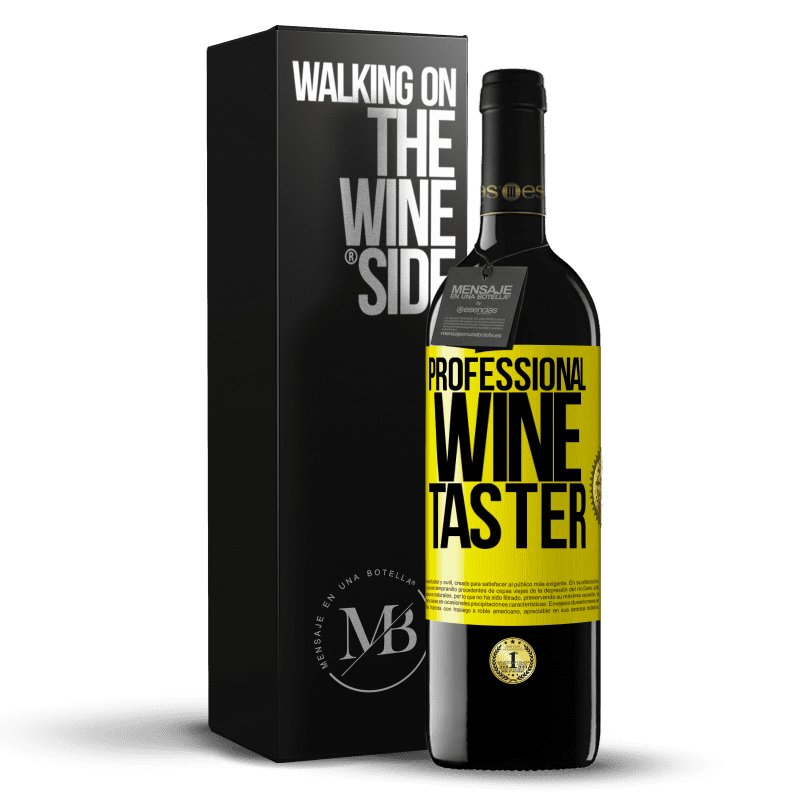 39,95 € Free Shipping | Red Wine RED Edition MBE Reserve Professional wine taster Yellow Label. Customizable label Reserve 12 Months Harvest 2014 Tempranillo