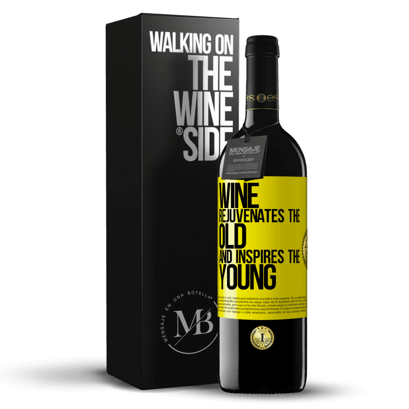 39,95 € Free Shipping | Red Wine RED Edition MBE Reserve Wine rejuvenates the old and inspires the young Yellow Label. Customizable label Reserve 12 Months Harvest 2014 Tempranillo