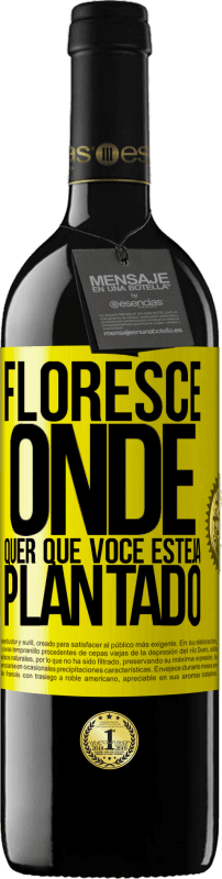 «Floresce onde quer que você esteja plantado» Edição RED MBE Reserva