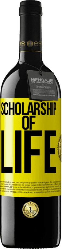 39,95 € Free Shipping | Red Wine RED Edition MBE Reserve Scholarship of life Yellow Label. Customizable label Reserve 12 Months Harvest 2015 Tempranillo