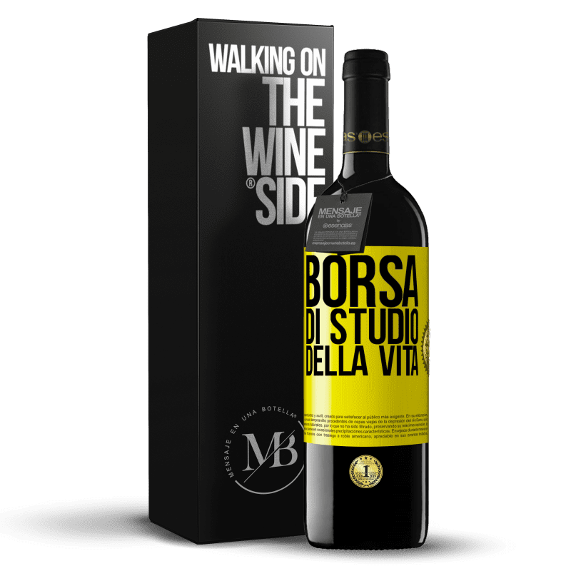 39,95 € Spedizione Gratuita | Vino rosso Edizione RED MBE Riserva Borsa di studio della vita Etichetta Gialla. Etichetta personalizzabile Riserva 12 Mesi Raccogliere 2015 Tempranillo