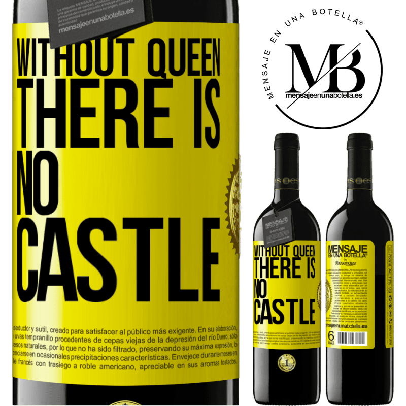 24,95 € Free Shipping | Red Wine RED Edition Crianza 6 Months Without queen, there is no castle Yellow Label. Customizable label Aging in oak barrels 6 Months Harvest 2019 Tempranillo