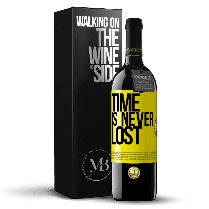 39,95 € Free Shipping | Red Wine RED Edition MBE Reserve Time is never lost Yellow Label. Customizable label Reserve 12 Months Harvest 2014 Tempranillo