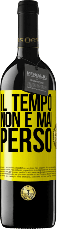 39,95 € | Vino rosso Edizione RED MBE Riserva Il tempo non è mai perso Etichetta Gialla. Etichetta personalizzabile Riserva 12 Mesi Raccogliere 2015 Tempranillo