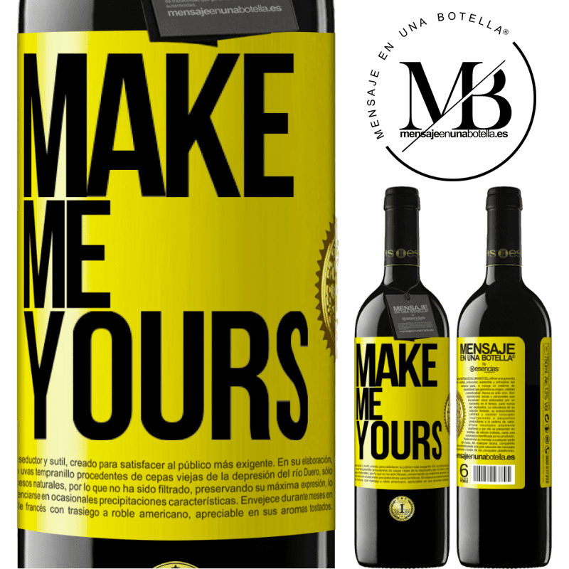 39,95 € Free Shipping | Red Wine RED Edition MBE Reserve Make me yours Yellow Label. Customizable label Reserve 12 Months Harvest 2015 Tempranillo