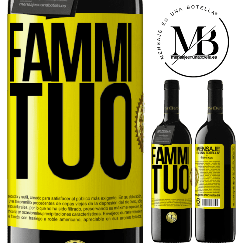 39,95 € Spedizione Gratuita | Vino rosso Edizione RED MBE Riserva Fammi tuo Etichetta Gialla. Etichetta personalizzabile Riserva 12 Mesi Raccogliere 2015 Tempranillo