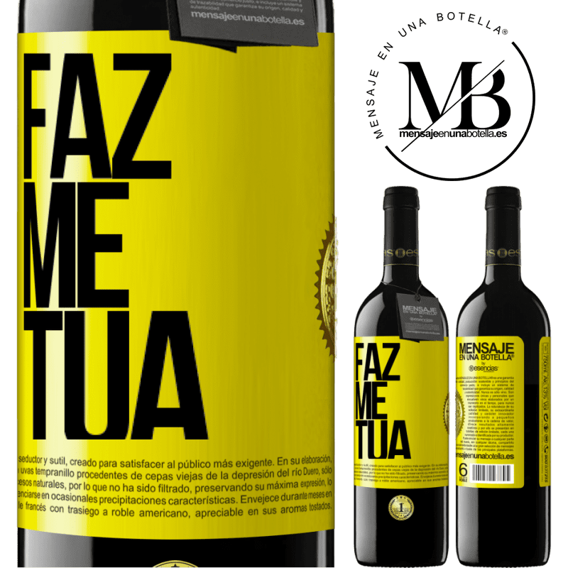 39,95 € Envio grátis | Vinho tinto Edição RED MBE Reserva Faz me tua Etiqueta Amarela. Etiqueta personalizável Reserva 12 Meses Colheita 2015 Tempranillo