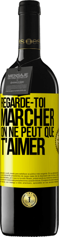 39,95 € | Vin rouge Édition RED MBE Réserve Regarde-toi marcher. On ne peut que t'aimer Étiquette Jaune. Étiquette personnalisable Réserve 12 Mois Récolte 2015 Tempranillo