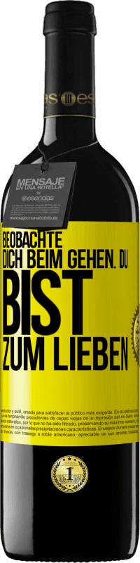 39,95 € Kostenloser Versand | Rotwein RED Ausgabe MBE Reserve Beobachte dich beim Gehen. Du bist zum Lieben Gelbes Etikett. Anpassbares Etikett Reserve 12 Monate Ernte 2015 Tempranillo