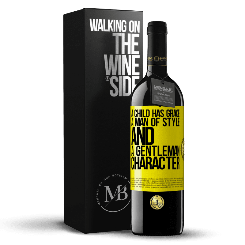 39,95 € Free Shipping | Red Wine RED Edition MBE Reserve A child has grace, a man of style and a gentleman, character Yellow Label. Customizable label Reserve 12 Months Harvest 2014 Tempranillo