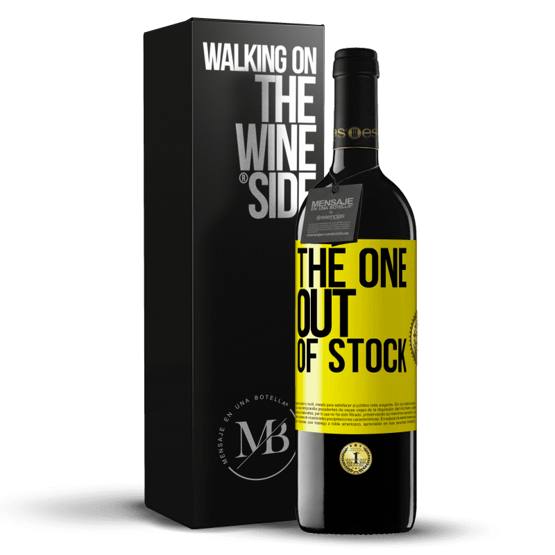 39,95 € Бесплатная доставка | Красное вино Издание RED MBE Бронировать The one out of stock Желтая этикетка. Настраиваемая этикетка Бронировать 12 Месяцы Урожай 2016 Tempranillo