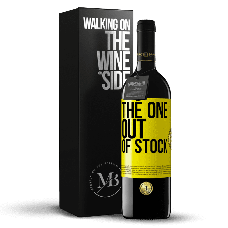 39,95 € Free Shipping | Red Wine RED Edition MBE Reserve The one out of stock Yellow Label. Customizable label Reserve 12 Months Harvest 2014 Tempranillo