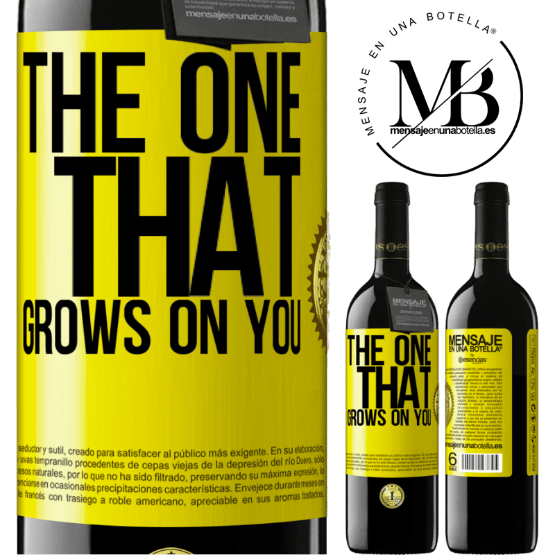 24,95 € Free Shipping | Red Wine RED Edition Crianza 6 Months The one that grows on you Yellow Label. Customizable label Aging in oak barrels 6 Months Harvest 2019 Tempranillo