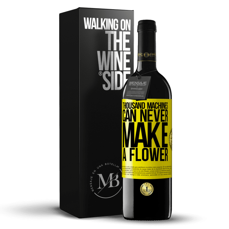 39,95 € Free Shipping | Red Wine RED Edition MBE Reserve Thousand machines can never make a flower Yellow Label. Customizable label Reserve 12 Months Harvest 2014 Tempranillo