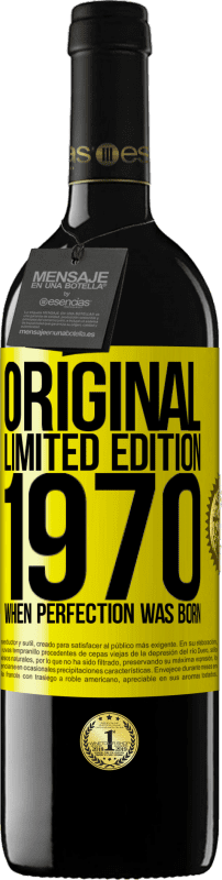 Free Shipping | Red Wine RED Edition MBE Reserve Original. Limited edition. 1970. When perfection was born Yellow Label. Customizable label Reserve 12 Months Harvest 2014 Tempranillo