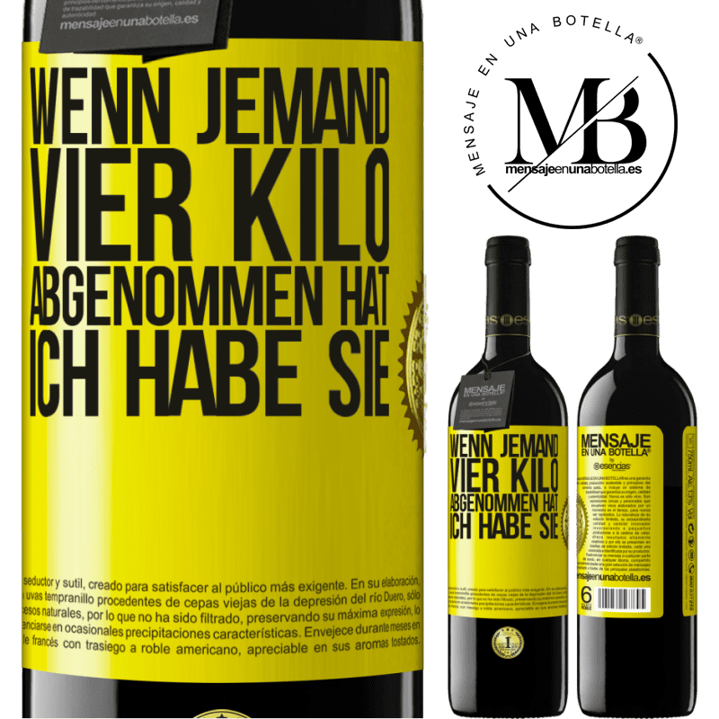 39,95 € Kostenloser Versand | Rotwein RED Ausgabe MBE Reserve Wenn jemand vier Kilo abgenommen hat, ich habe sie Gelbes Etikett. Anpassbares Etikett Reserve 12 Monate Ernte 2014 Tempranillo