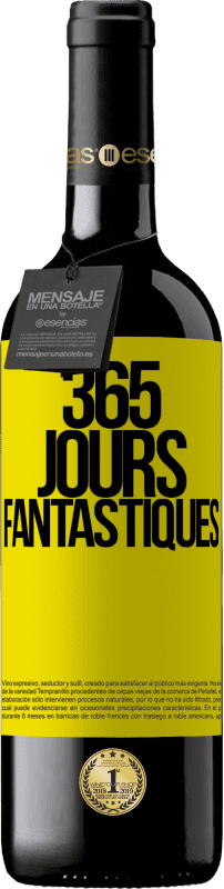 39,95 € Envoi gratuit | Vin rouge Édition RED MBE Réserve 365 jours fantastiques Étiquette Jaune. Étiquette personnalisable Réserve 12 Mois Récolte 2015 Tempranillo