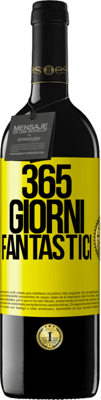 39,95 € | Vino rosso Edizione RED MBE Riserva 365 giorni fantastici Etichetta Gialla. Etichetta personalizzabile Riserva 12 Mesi Raccogliere 2016 Tempranillo