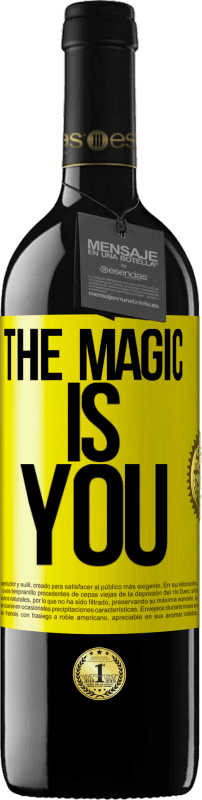 39,95 € | Red Wine RED Edition MBE Reserve The magic is you Yellow Label. Customizable label Reserve 12 Months Harvest 2014 Tempranillo