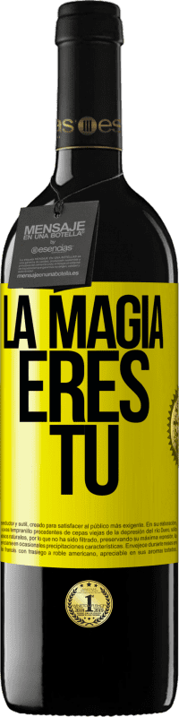 39,95 € | Vino Tinto Edición RED MBE Reserva La magia eres tú Etiqueta Amarilla. Etiqueta personalizable Reserva 12 Meses Cosecha 2014 Tempranillo