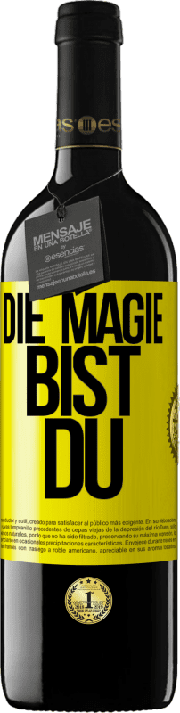 39,95 € | Rotwein RED Ausgabe MBE Reserve Die Magie bist du Gelbes Etikett. Anpassbares Etikett Reserve 12 Monate Ernte 2014 Tempranillo
