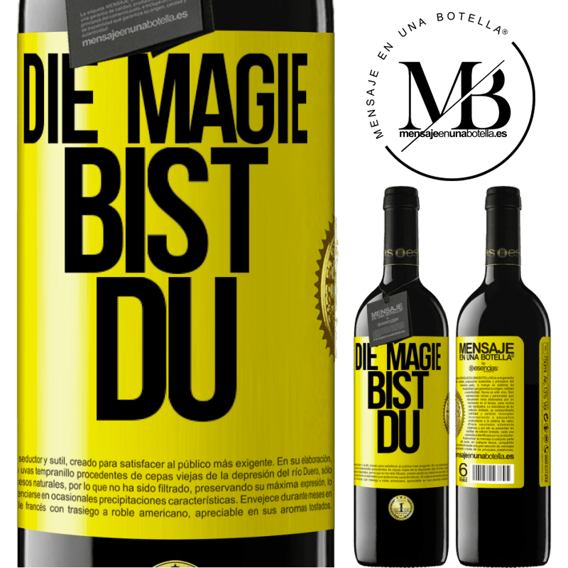 39,95 € Kostenloser Versand | Rotwein RED Ausgabe MBE Reserve Die Magie bist du Gelbes Etikett. Anpassbares Etikett Reserve 12 Monate Ernte 2015 Tempranillo