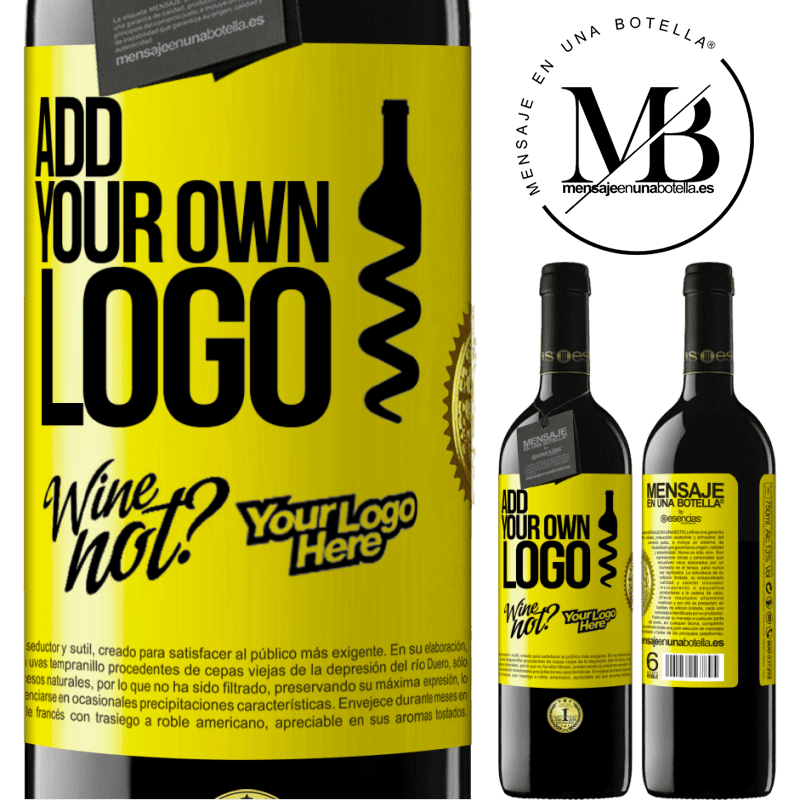 39,95 € Free Shipping | Red Wine RED Edition MBE Reserve Add your own logo Yellow Label. Customizable label Reserve 12 Months Harvest 2015 Tempranillo