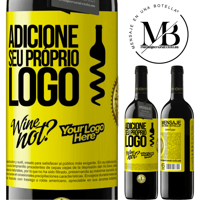 39,95 € Envio grátis | Vinho tinto Edição RED MBE Reserva Adicione seu próprio logo Etiqueta Amarela. Etiqueta personalizável Reserva 12 Meses Colheita 2015 Tempranillo