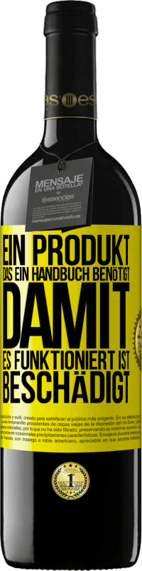 39,95 € Kostenloser Versand | Rotwein RED Ausgabe MBE Reserve Ein Produkt, das ein Handbuch benötigt, damit es funktioniert, ist beschädigt Gelbes Etikett. Anpassbares Etikett Reserve 12 Monate Ernte 2016 Tempranillo