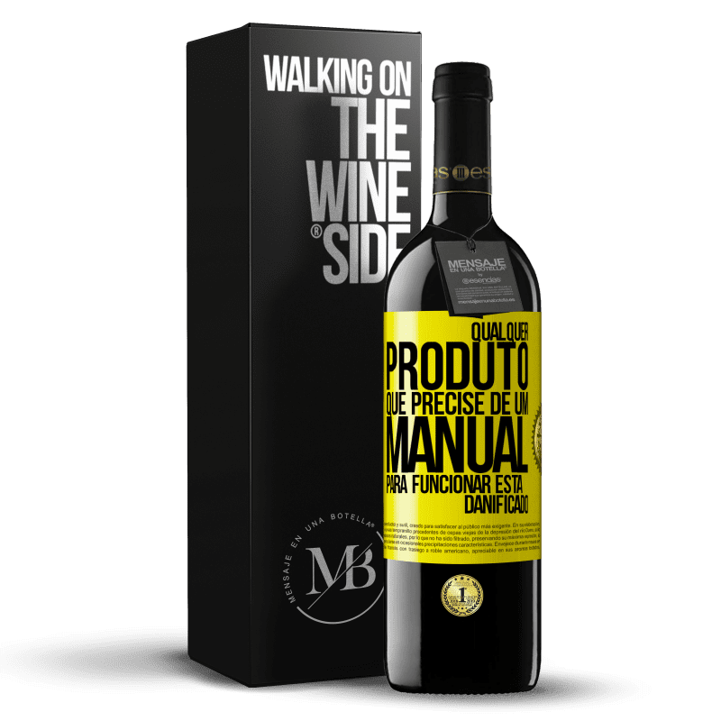 39,95 € Envio grátis | Vinho tinto Edição RED MBE Reserva Qualquer produto que precise de um manual para funcionar está danificado Etiqueta Amarela. Etiqueta personalizável Reserva 12 Meses Colheita 2014 Tempranillo