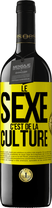 39,95 € Envoi gratuit | Vin rouge Édition RED MBE Réserve Le sexe c'est de la culture Étiquette Jaune. Étiquette personnalisable Réserve 12 Mois Récolte 2016 Tempranillo