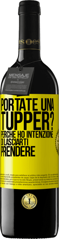 Spedizione Gratuita | Vino rosso Edizione RED MBE Riserva Portate una tupper? Perché ho intenzione di lasciarti prendere Etichetta Gialla. Etichetta personalizzabile Riserva 12 Mesi Raccogliere 2014 Tempranillo