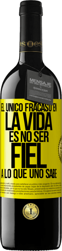 «El único fracaso en la vida es no ser fiel a lo que uno sabe» Edición RED MBE Reserva