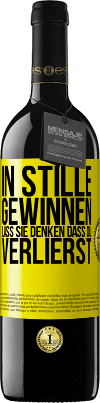 39,95 € Kostenloser Versand | Rotwein RED Ausgabe MBE Reserve In Stille gewinnen. Lass sie denken, dass du verlierst Gelbes Etikett. Anpassbares Etikett Reserve 12 Monate Ernte 2016 Tempranillo