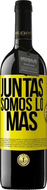 39,95 € | Vino Tinto Edición RED MBE Reserva Juntas somos lo más Etiqueta Amarilla. Etiqueta personalizable Reserva 12 Meses Cosecha 2014 Tempranillo