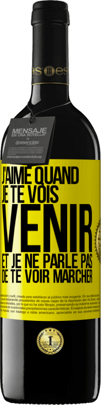 39,95 € | Vin rouge Édition RED MBE Réserve J'aime quand je te vois venir et je ne parle pas de te voir marcher Étiquette Jaune. Étiquette personnalisable Réserve 12 Mois Récolte 2014 Tempranillo