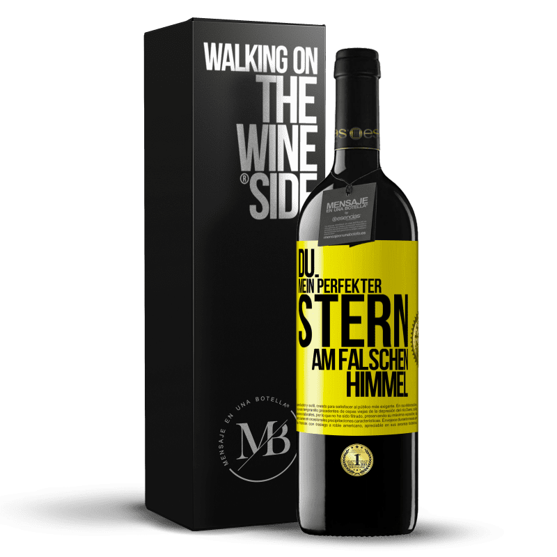 39,95 € Kostenloser Versand | Rotwein RED Ausgabe MBE Reserve Du. Mein perfekter Stern am falschen Himmel Gelbes Etikett. Anpassbares Etikett Reserve 12 Monate Ernte 2014 Tempranillo