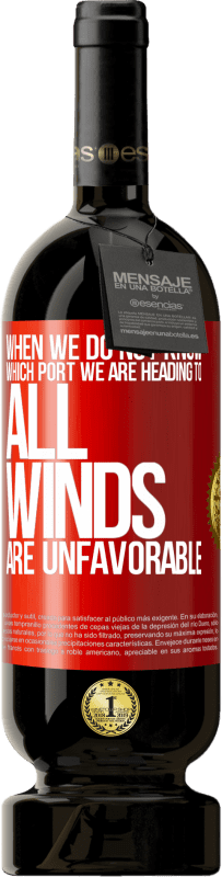 «When we do not know which port we are heading to, all winds are unfavorable» Premium Edition MBS® Reserva