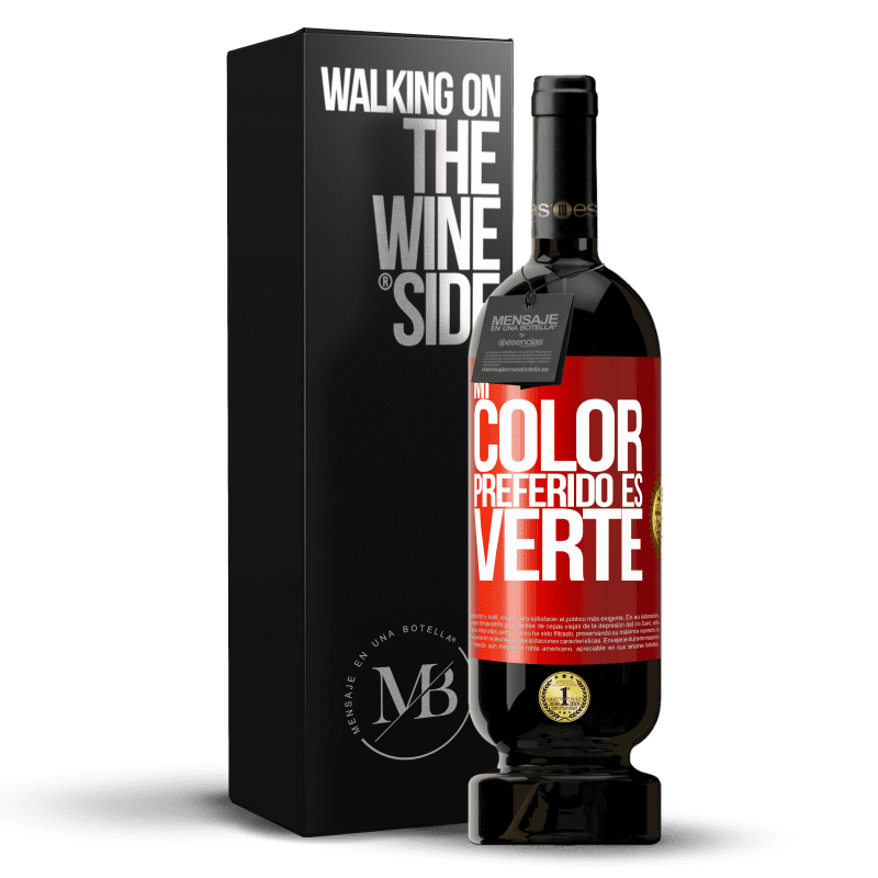 49,95 € Free Shipping | Red Wine Premium Edition MBS® Reserve Mi color preferido es: verte Red Label. Customizable label Reserve 12 Months Harvest 2014 Tempranillo
