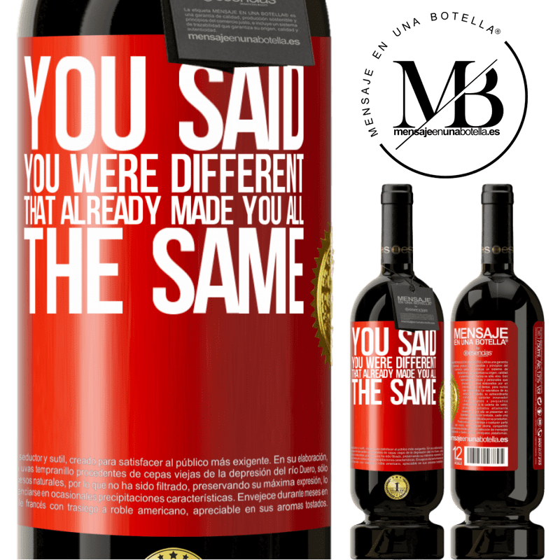 49,95 € Free Shipping | Red Wine Premium Edition MBS® Reserve You said you were different, that already made you all the same Red Label. Customizable label Reserve 12 Months Harvest 2016 Tempranillo