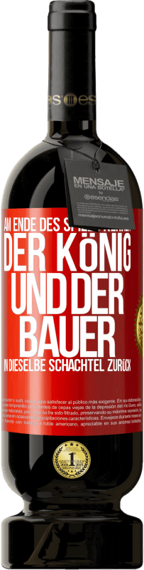 49,95 € Kostenloser Versand | Rotwein Premium Ausgabe MBS® Reserve Am Ende des Spiels kehren der König und der Bauer in dieselbe Schachtel zurück Rote Markierung. Anpassbares Etikett Reserve 12 Monate Ernte 2014 Tempranillo